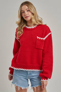Cozy Holiday Christmas Sweater Top