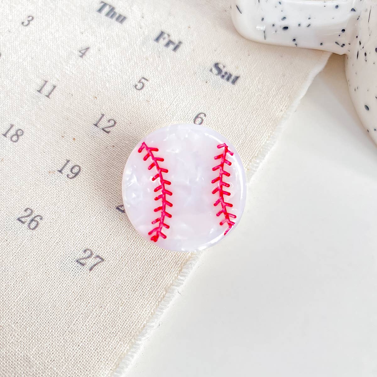 Mini Sports Ball Hair Clip