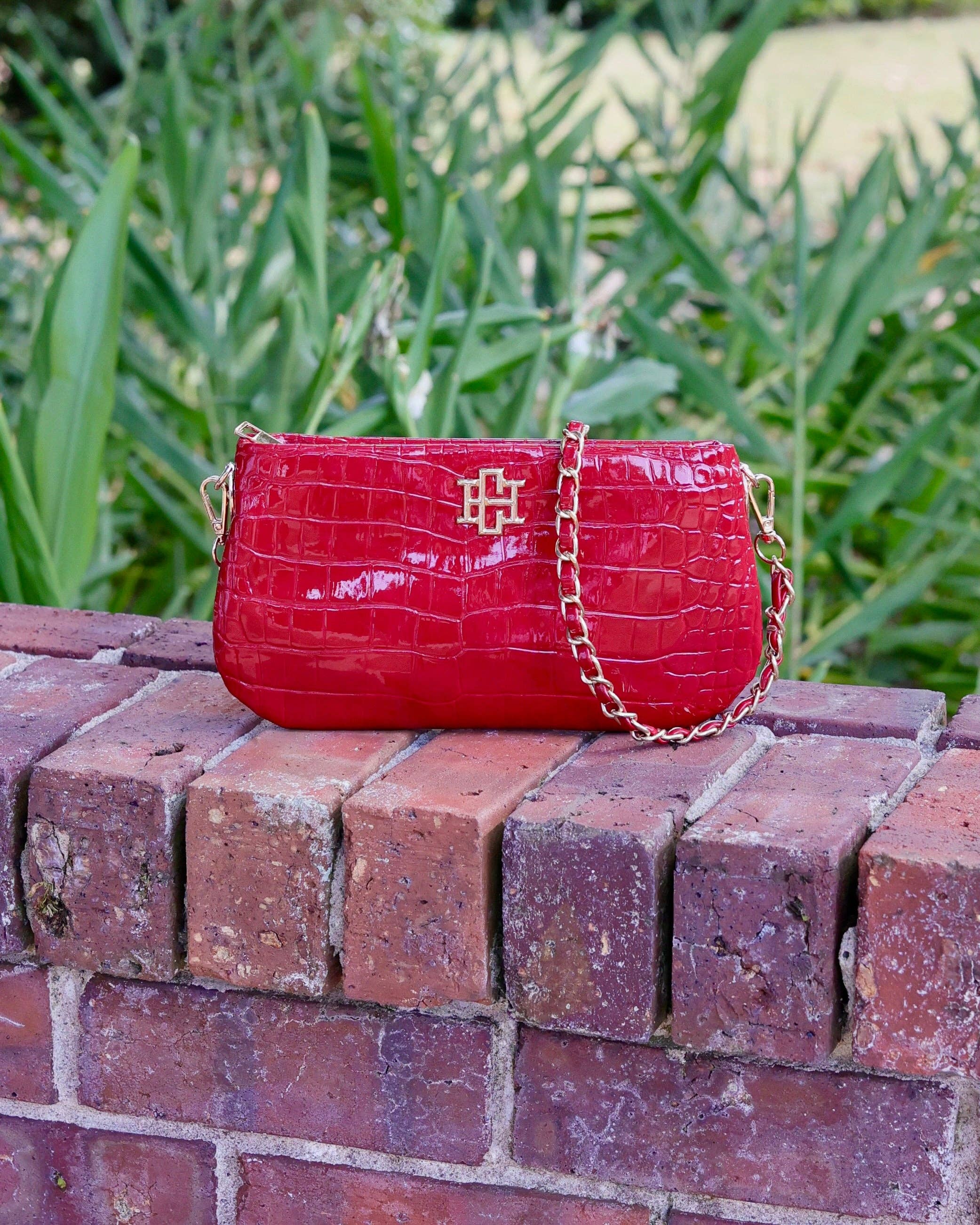 Caroline Hill- Livi Crossbody Red Patent