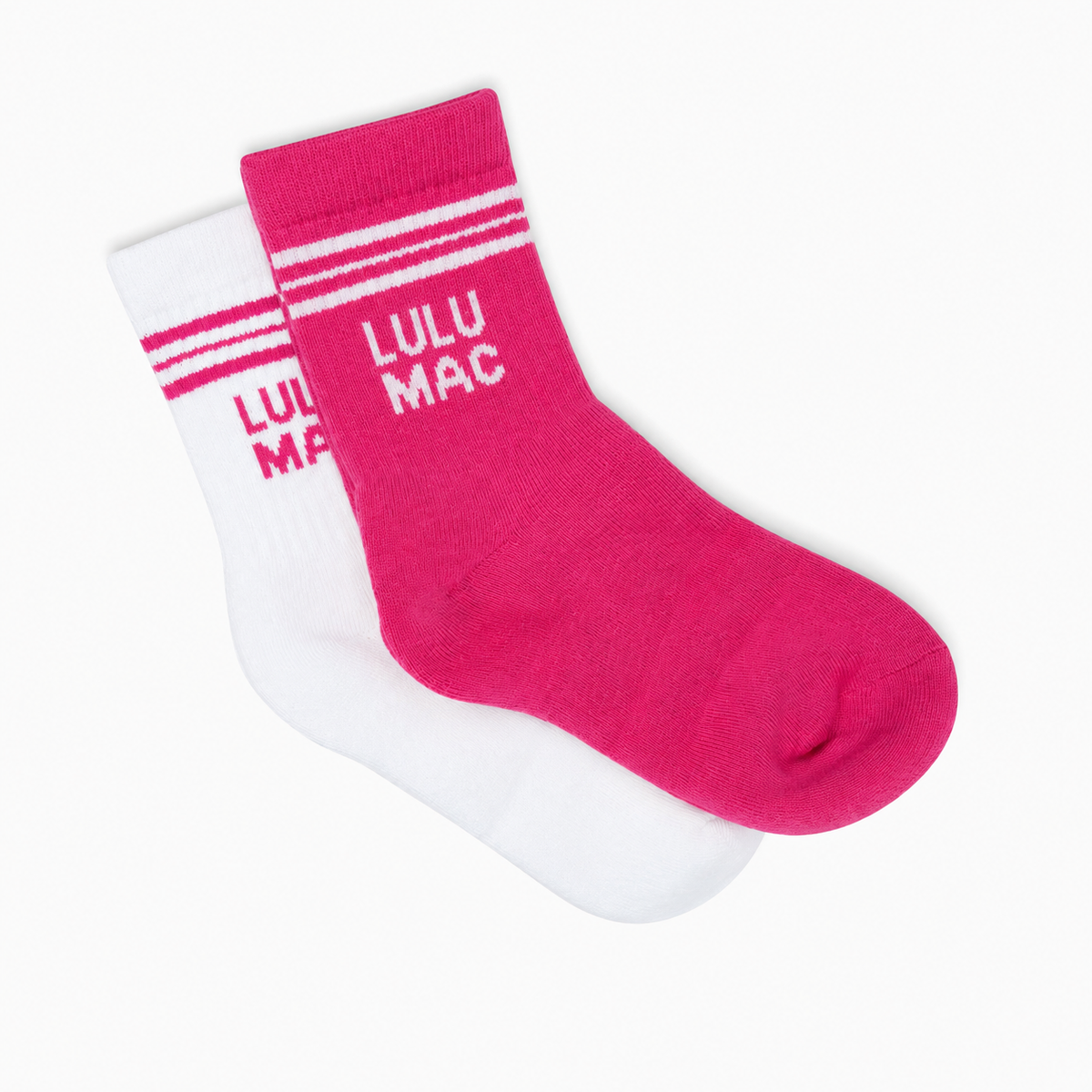 LM Socks 2 Pair Box- Hot Pink