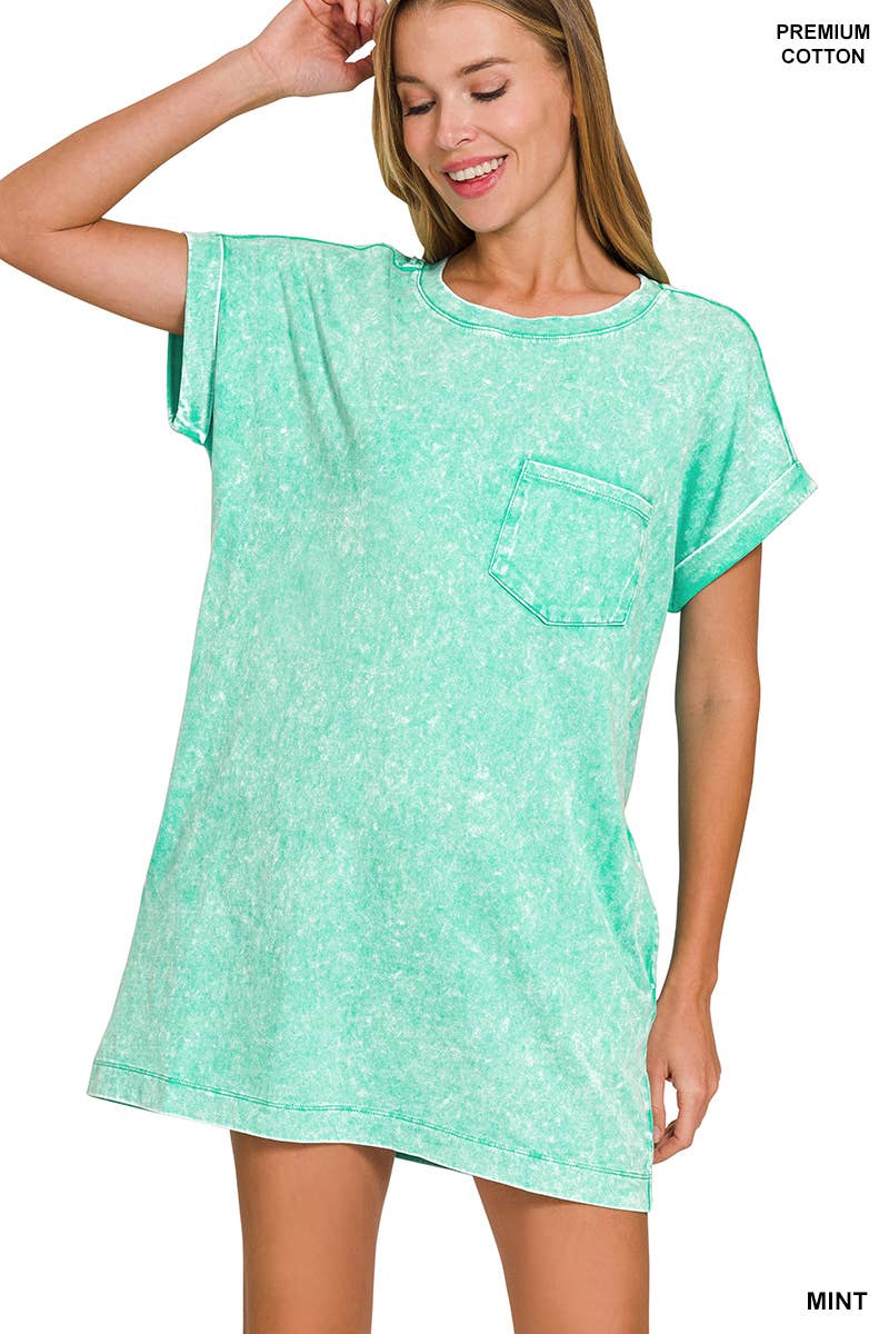 Washed T-shirts Dress
