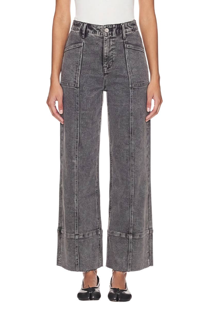 HIGH RISE TUMMY CONTROL PALAZZO JEANS