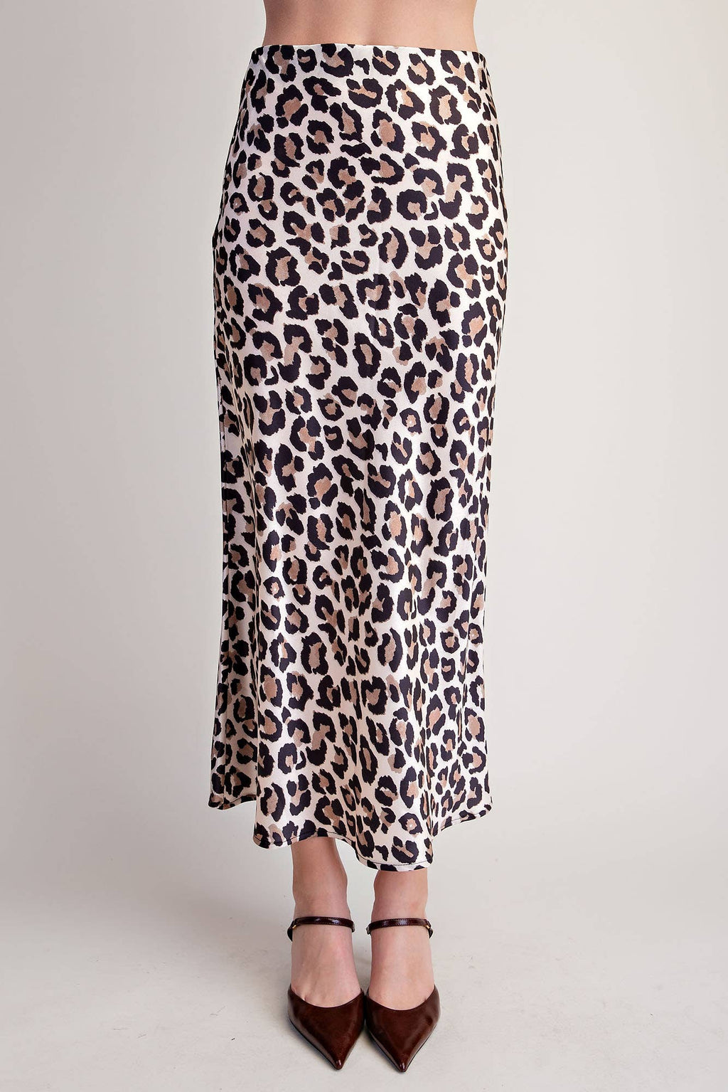 Animal Skirt High Waist Midi Length