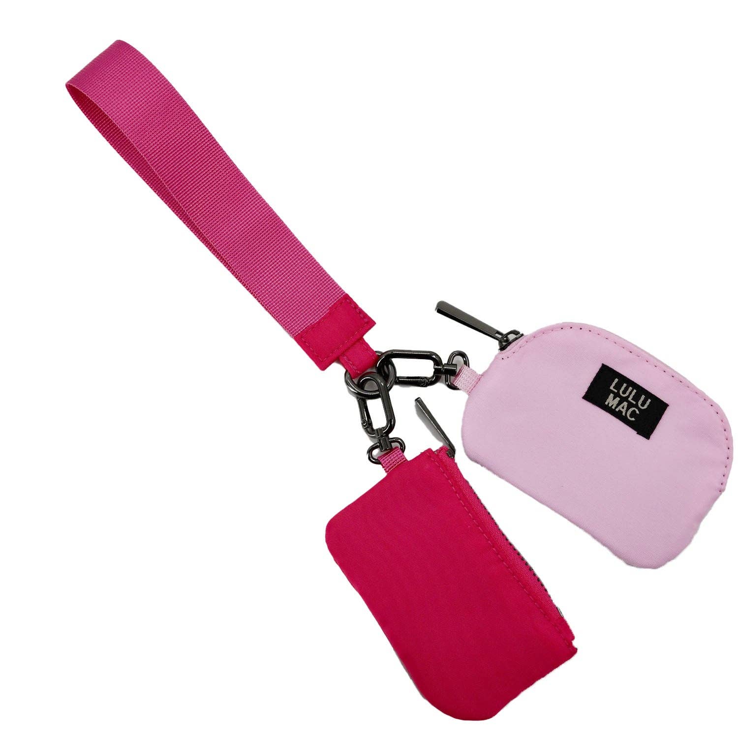 Hot Pink/Light Pink Lulu Mac Wristlet