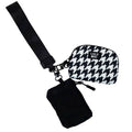 LM Wristlet-Black Houndstooth