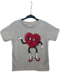 Kids Valentine's Dancing Heart Iced Latte Graphic Tee