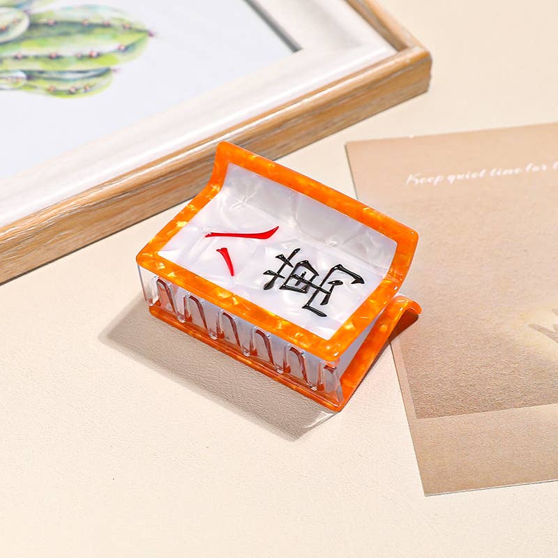 Mahjong Tile Hair Clip