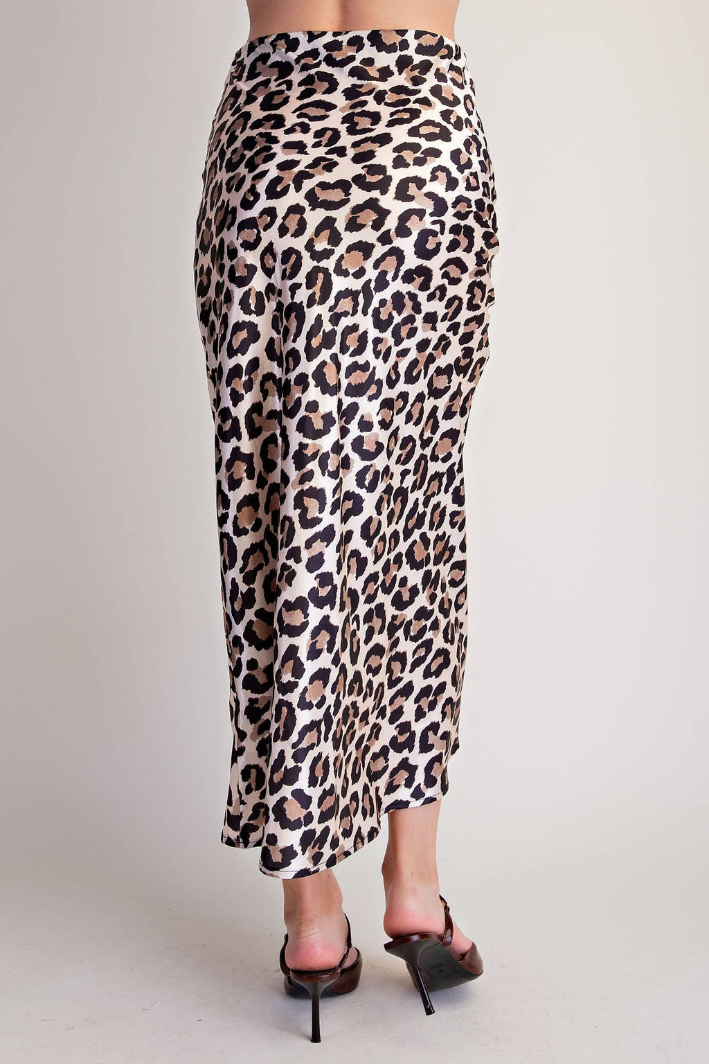 Animal Skirt High Waist Midi Length