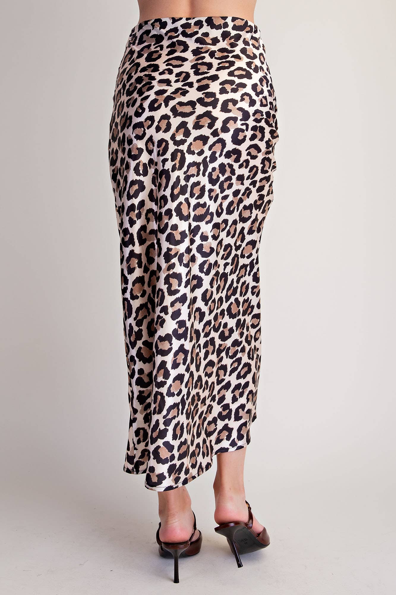 Animal Skirt High Waist Midi Length