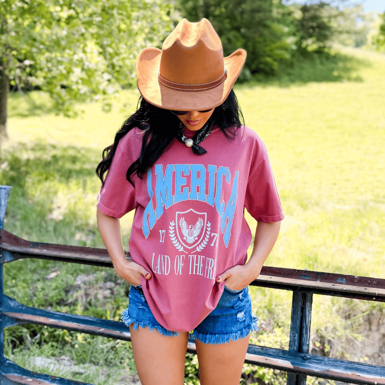 Land of the Free Collegiate Tee