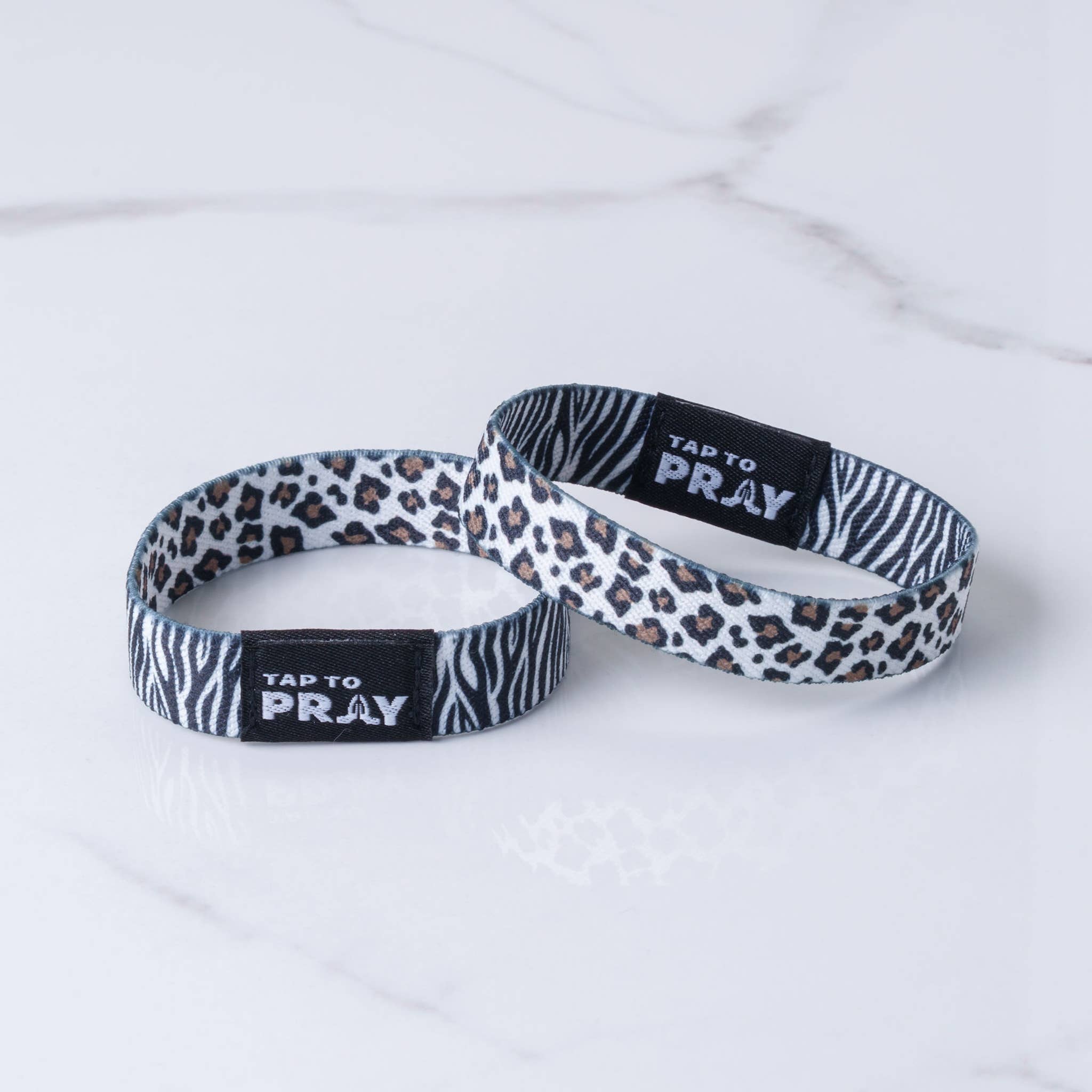 Tap To Pray™ Wristbands - Safari Zebra