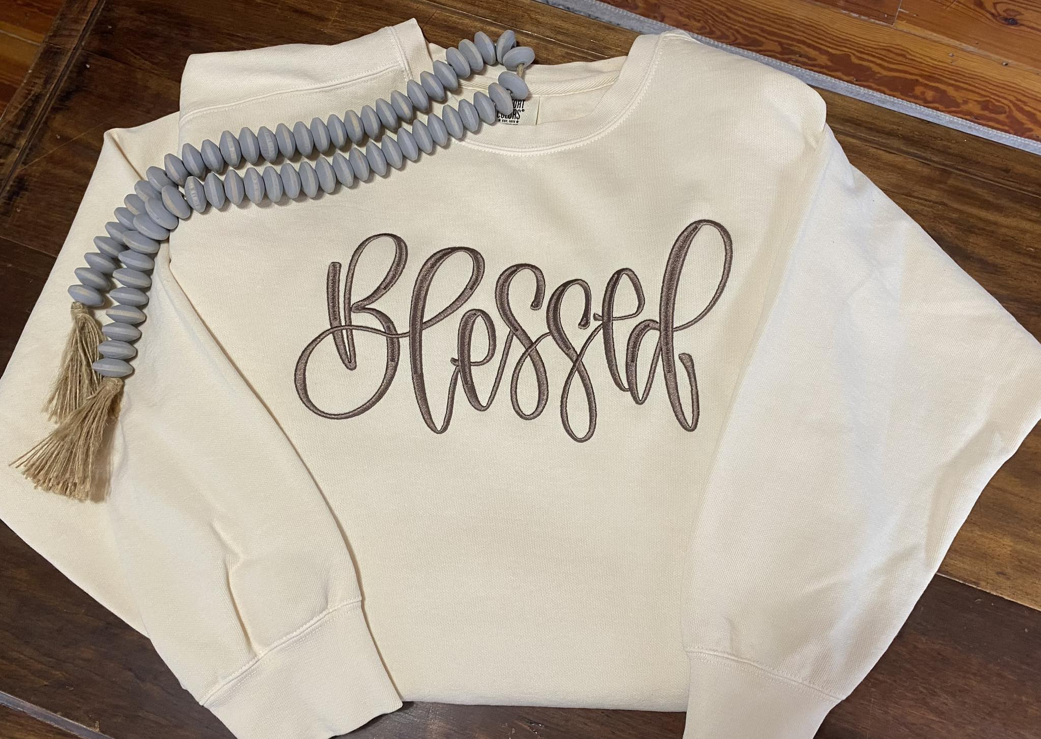 Blessed Embroidered Sweatshirt