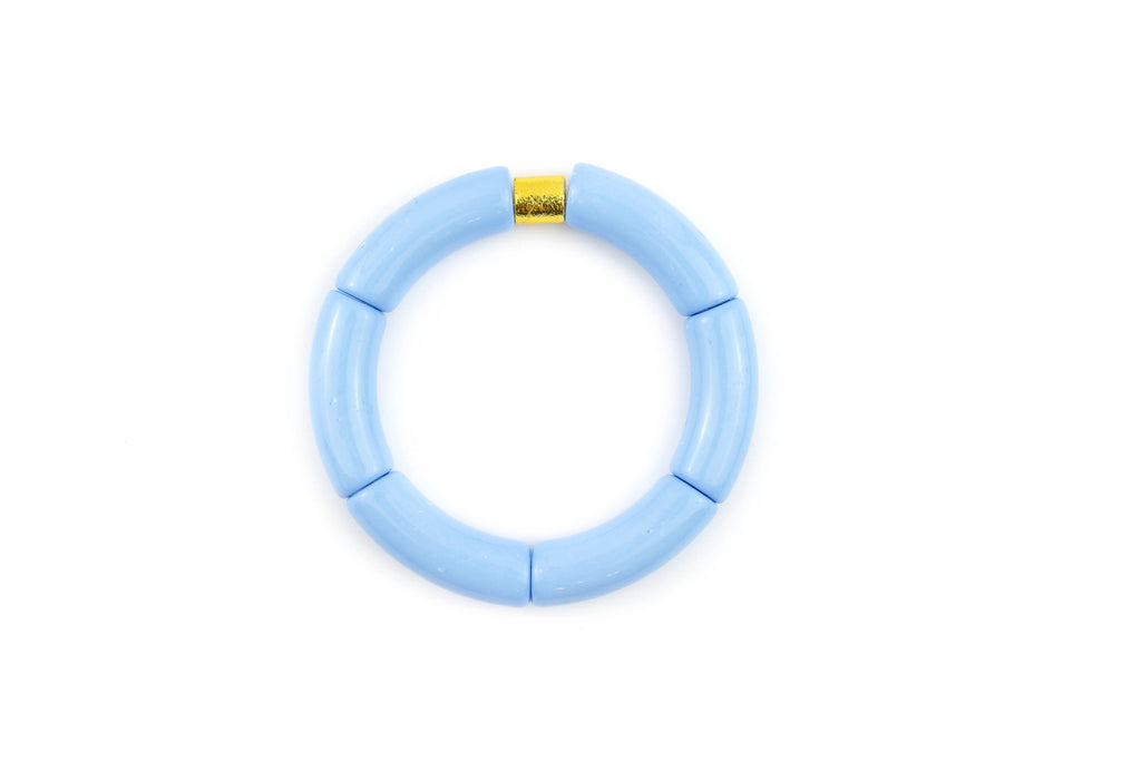 Acrylic Tube Bamboo Beaded Bracelets | Colorful