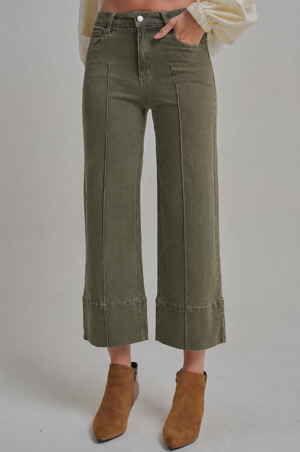 MID RISE VINTAGE WASHED FRONT SEAMED JEANS PANTS_JLB80046-02
