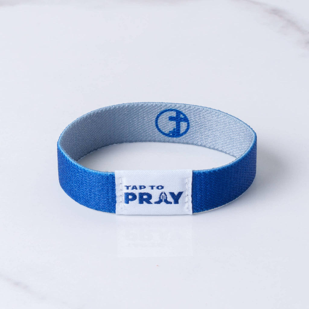 Tap To Pray™ Wristbands - Navy & Grey
