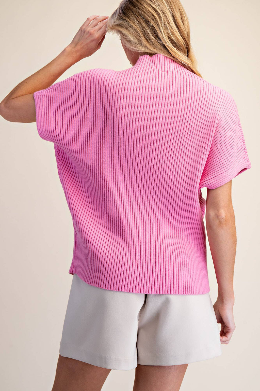 Mock Neck Oversized Pullover Sweater