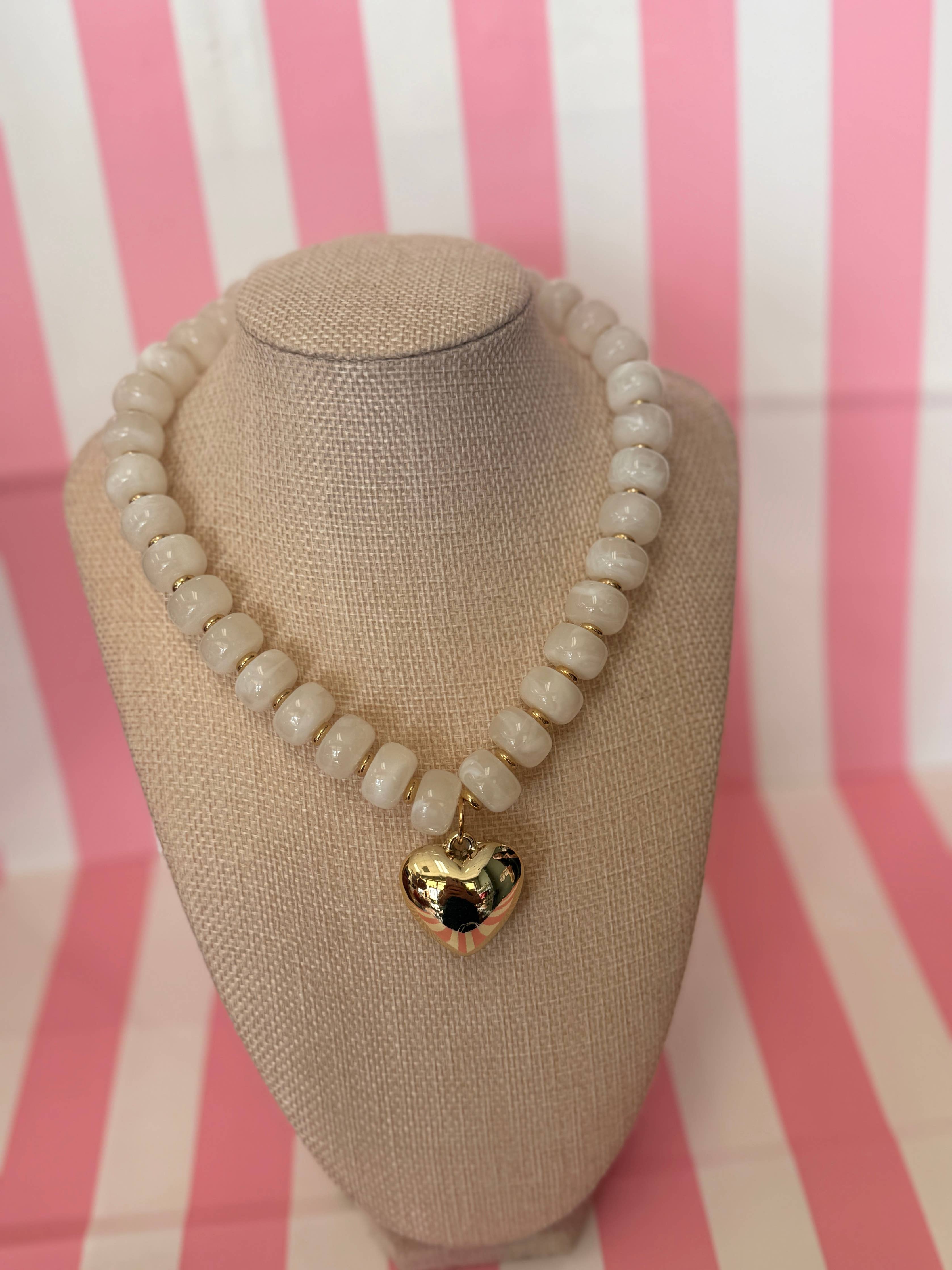 Bubble Big Heart Necklace