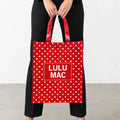 LM Reusable Tote - Red/White Dot