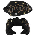 Happy New Year Beaded Jeweled Knotted Headband