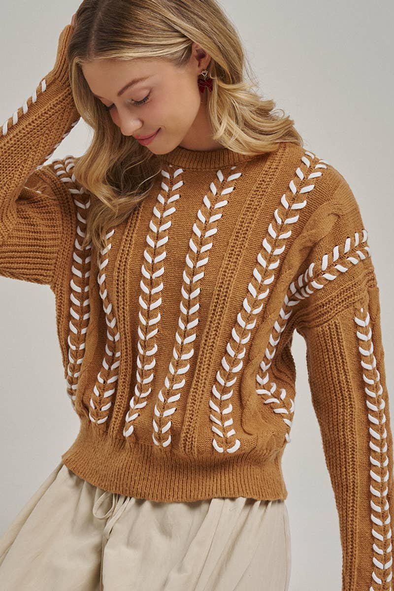 Cozy Western Inspired Sweater Top