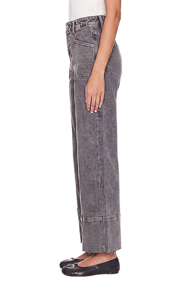 HIGH RISE TUMMY CONTROL PALAZZO JEANS