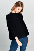 NOT YOUR CASUAL TOP-BLACK