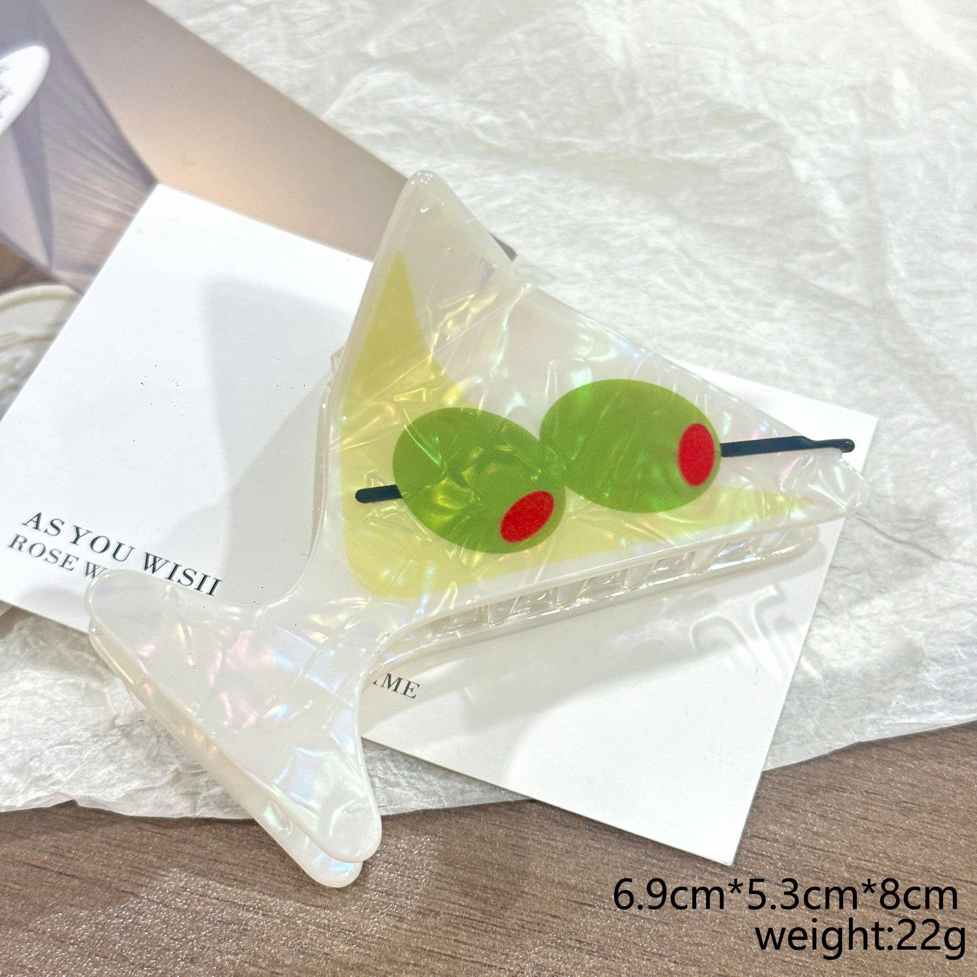Cocktail Hair Clip