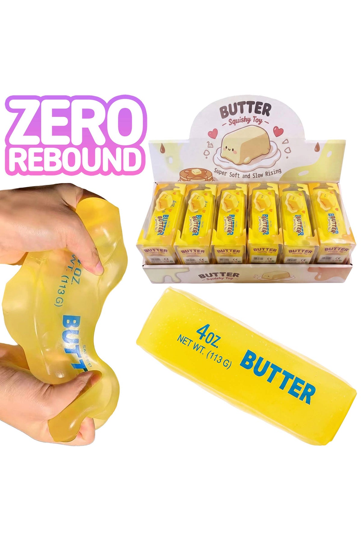 5 Inch Butter Stick Coconut Oil Jelly Zero Rebound Squishy