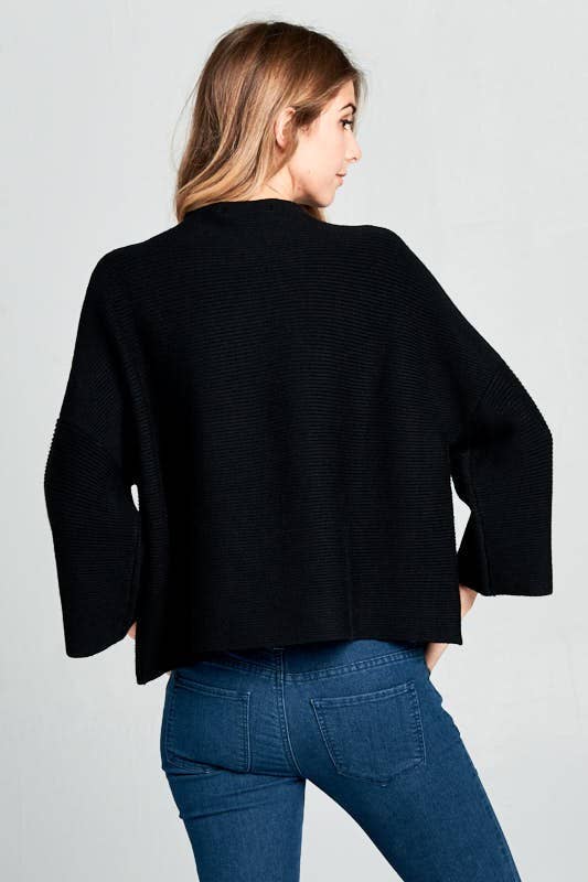 NOT YOUR CASUAL TOP-BLACK