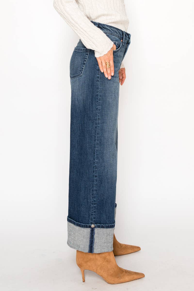 INSEAM TRANFORM TUMMY CONTROL HIGH RISE A-WIDE JEANS