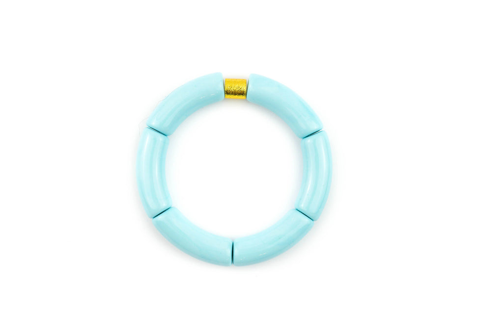 Acrylic Tube Bamboo Beaded Bracelets | Colorful