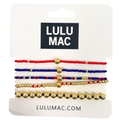 LM Red and Navy Bracelet Set