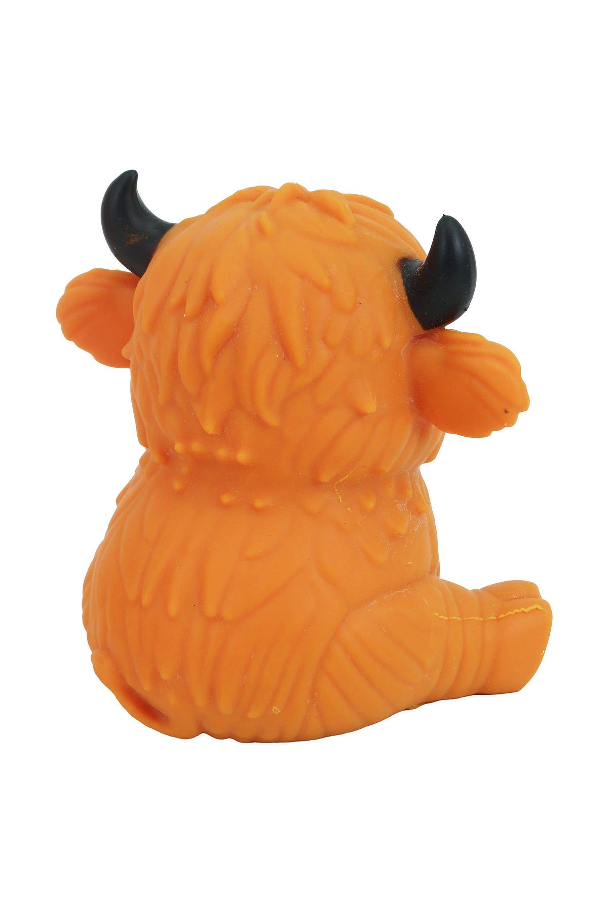 Jumbo 6 Inch Highland Cow Fluffy Slime Filled TPR Squishy