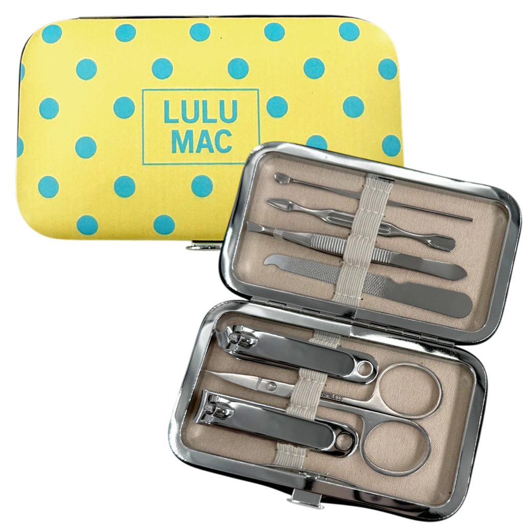 LM Butter/Blue Dot Manicure Set