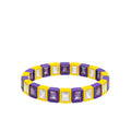 LM Purple/Yellow Rhinestone Bracelet