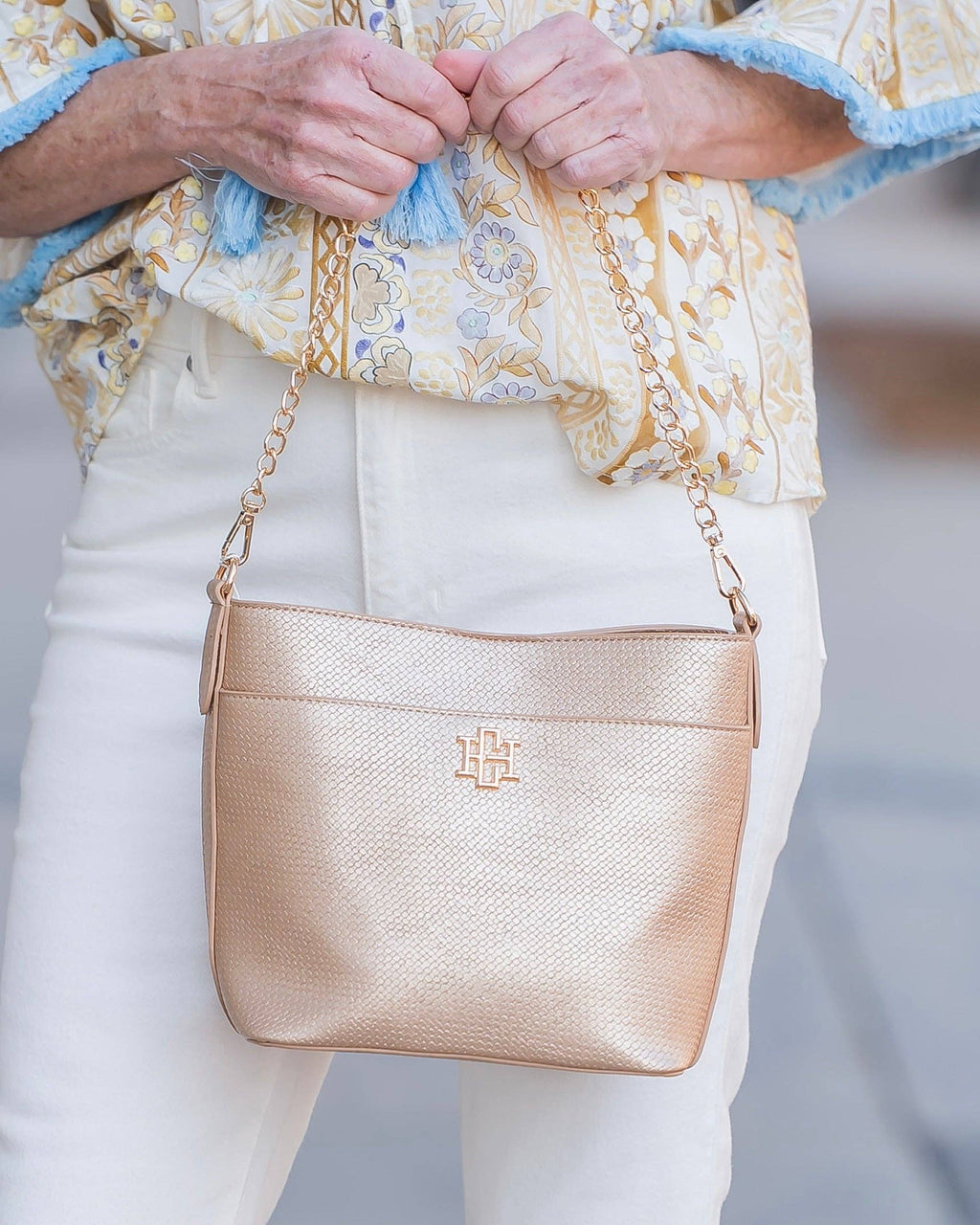 Brielle Bucket Bag-Gold