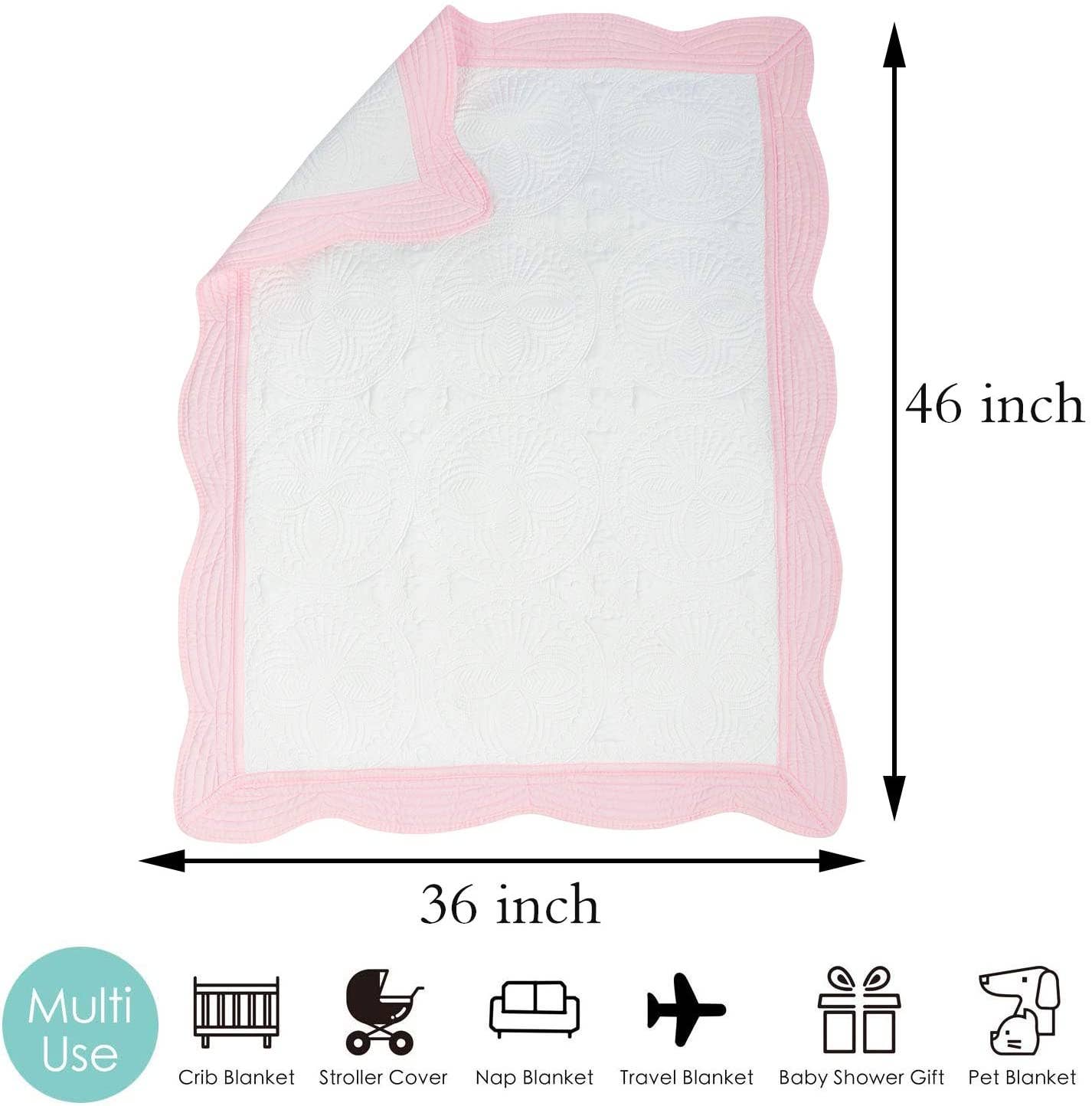 Heirloom Quilt - Baby Quilt Blanket with Monogram