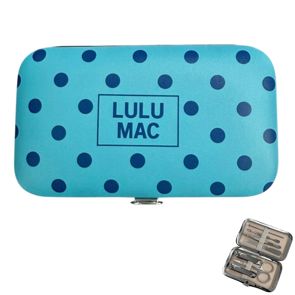 LM Blue/Navy Dot Manicure Set