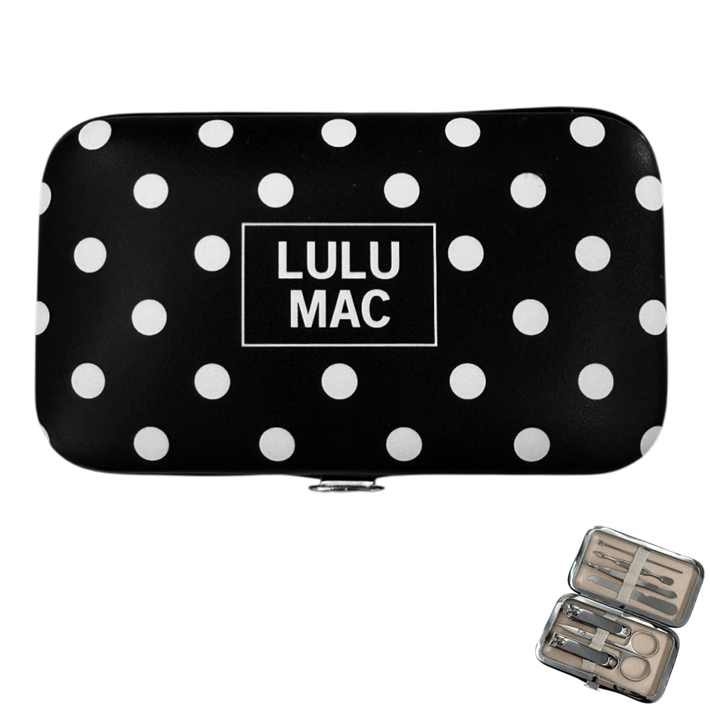 LM Black/White Dot Manicure Set