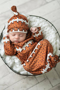 Football Baby Gown and Hat Set