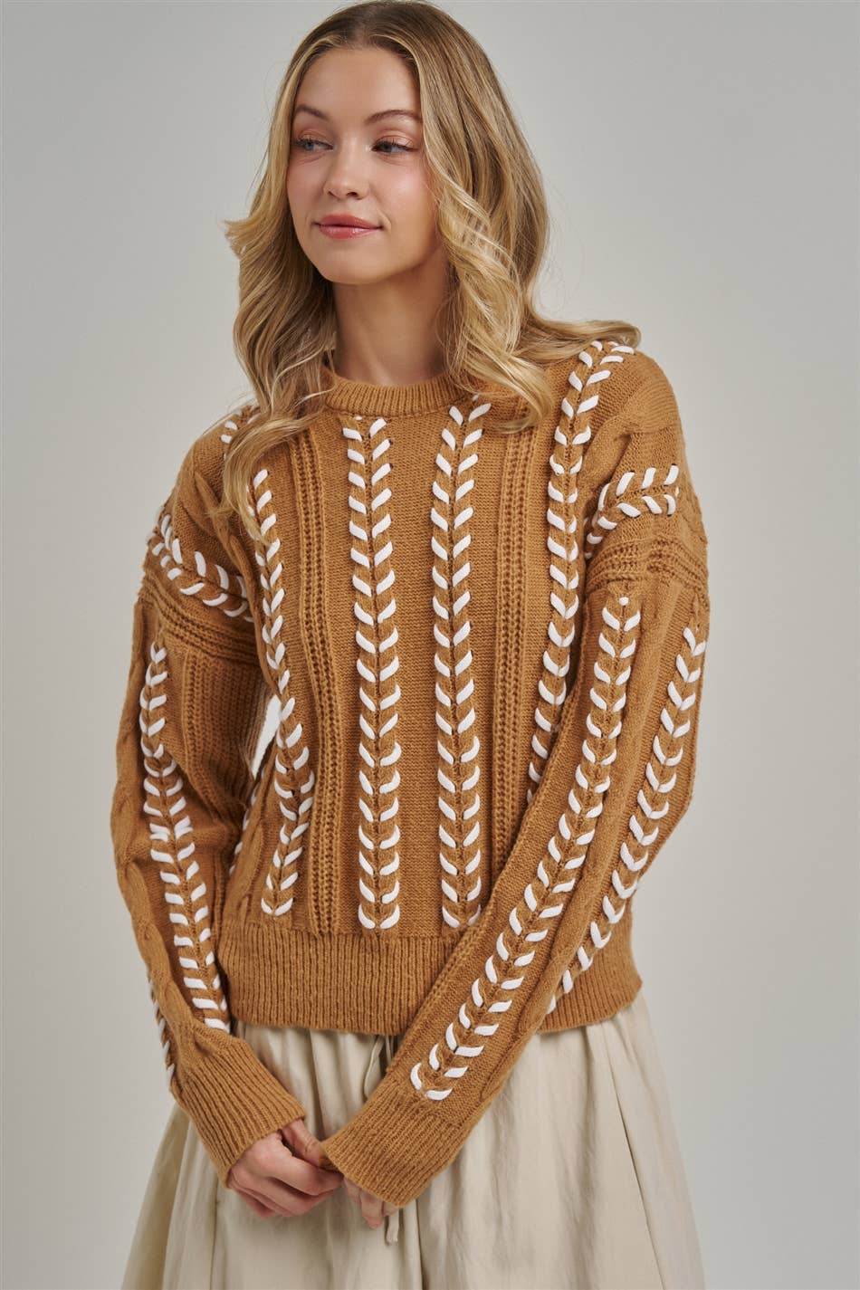 Cozy Western Inspired Sweater Top