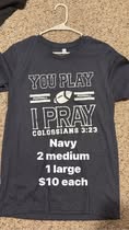  Football Stripes Tee | Team School Colors | Gameday